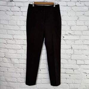 Peserico Womens Ankle Dress Trousers Size IT 42 US 6 Brown Pants‎ P04752 Italy